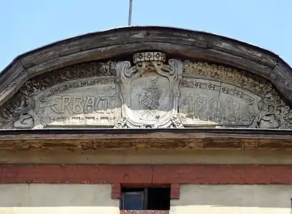 Detail of the pediment