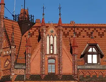 Detail of adorned roofs