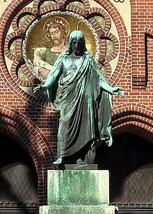 Bertel Thorvaldsen's sculpture, moved to Bydgoszcz's Lutheran "Church of the Savior"