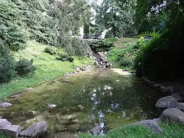 Cascade and lower pond