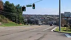 Kingston Pike through Bearden, as seen from Bearden Hill