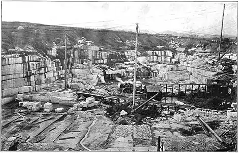The Beaver Dam Quarry in Cockeysville, c. 1898