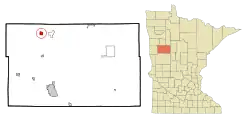 Location of Ogema, Minnesota