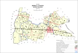 Map of Osain (#174) in Behea block