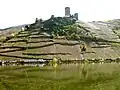 3. Old terraces below a medieval castle: the ruins of Metternich with the Beilsteiner Schlossberg hillside