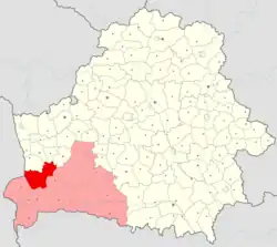 Location of Pruzhany District