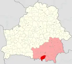 Location of Yelʹsk District