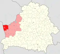 Location of Grodno District