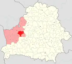 Location of Novogrudok District