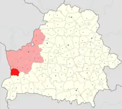 Location of Svislach District