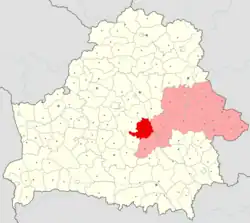 Location of Asipovichy District