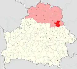 Location of Orsha District