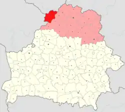 Location of Braslaw District