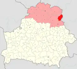 Location of Liozna District