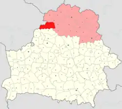 Location of Pastavy District