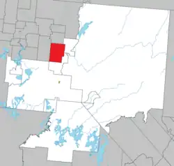 Location within La Vallée-de-l'Or RCM.