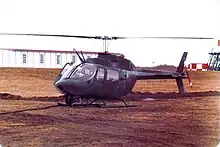 Bell CH-136 Kiowa of 408 Tactical Helicopter Squadron Camp Wainwright 1984