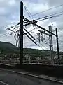 New 25 kV catenary at Bellegarde station