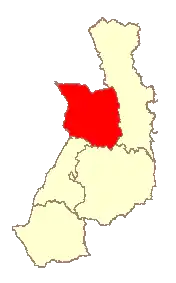 The location of Belon'i Tsiribihina within the Menabe Region