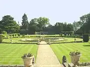 The Italian garden from the Orangery looking towards the "Lion Exedra"