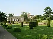 The "Italian garden", Orangery and Church. The Orangery and "Italian garden" were designed by Jeffry Wyatville in the early 19th century