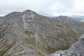Benbreen and its southern scree slopes, from the summit of Bengower