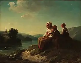 Rowing to the Church, Dalarna (1854)