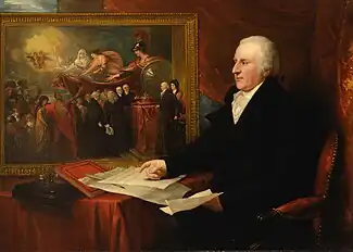 Benjamin West's Reception as a detail of John Eardley Wilmot