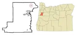 Location in Oregon