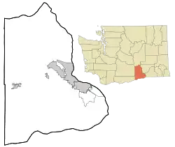 Kiona is located in Benton County, Washington