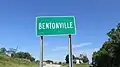 Bentonville community sign.