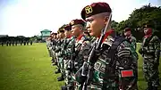 Army Aviation Center personnel wearing the Indonesian MultiCam