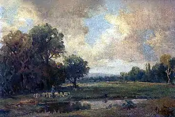 Landscape with Shepherd and Flock