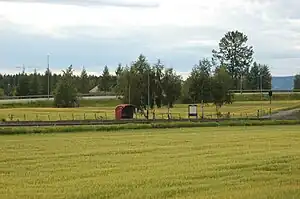 View of the village train station