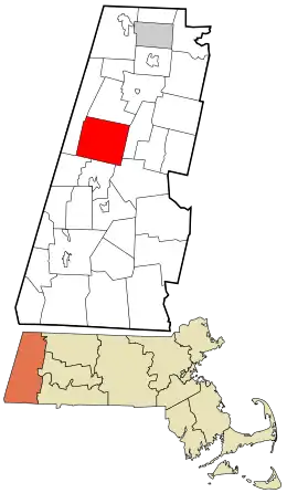 Location in Berkshire County and the state of Massachusetts.
