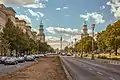 Karl-Marx-Allee with Frankfurter Tor and Television Tower