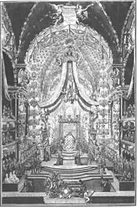 View of the interior of the Supreme Parish Church in 1705 (the only known graphic with this view)
