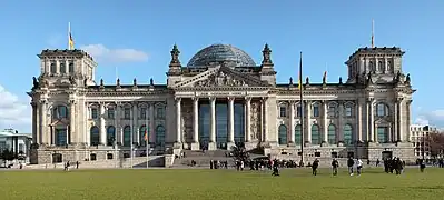 The Reichstag, seat of the Bundestag