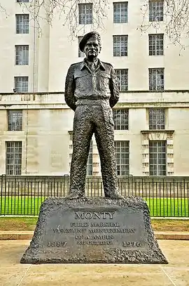 Oscar Nemon's Montgomery in Whitehall, London