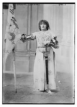 Playing Joan of Arc in Jeanne d'Arc by Jules Barbier (1890)