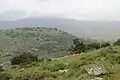 Hilltop ruin of Bersabe as seen from Kafr 'Inan