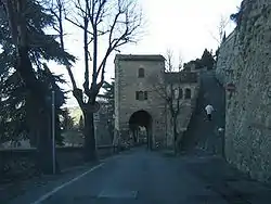 Walls and gate in Bertinoro.