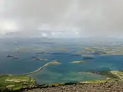 Clew Bay as seen from the top of Croagh Patrick.