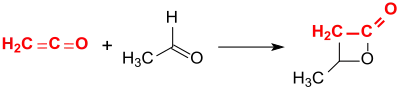 Synthese von β-Butyrolacton aus Keten
