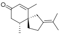 Structure of β-vetivone, another fragrant component of the oil of vetiver.