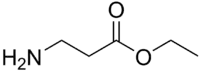 Skeletal formula of β-alanine ethyl ester