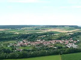 An aerial view of Beuvezin