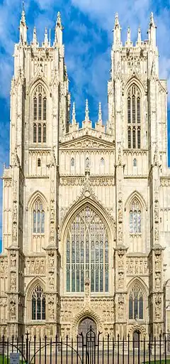 The perpendicular west towers of Beverley Minster (c. 1400)