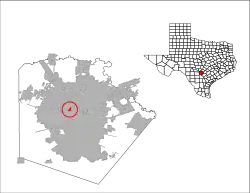 Location of Balcones Heights, Texas