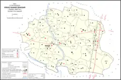 Map showing Bhadar (#508) in Bhadar CD block
